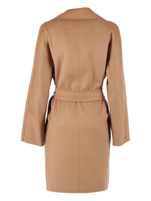 Max Mara Ajaccio tie-waist coat - Brown