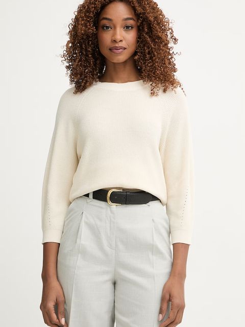 United Colors of Benetton sweter damski bawełniany - zdjęcie produktu nr 2