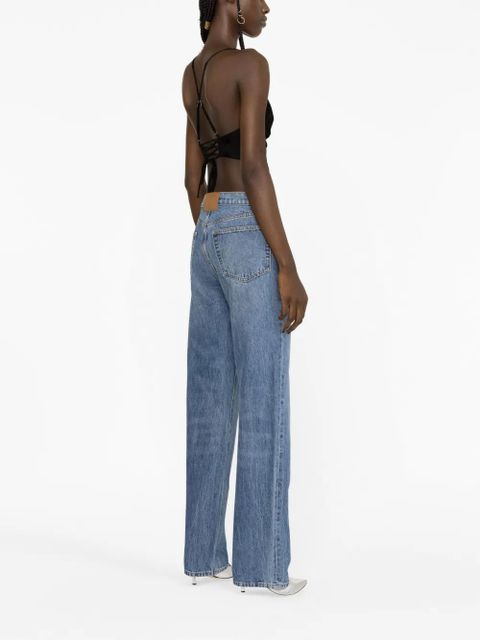 Alexander Wang mid-rise straight-leg jeans - Blue