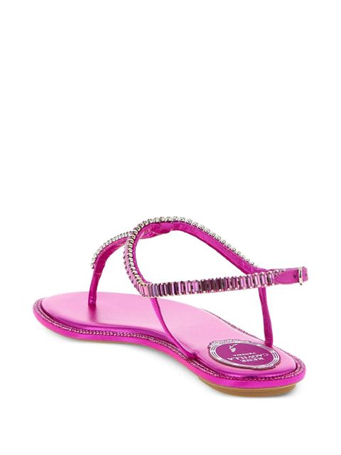René Caovilla Diana open-toe leather sandals - Pink
