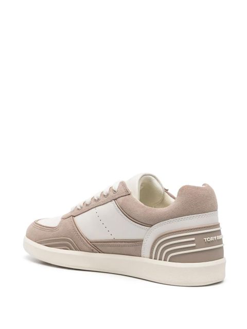 Tory Burch Clover Court panelled suede sneakers - White - zdjęcie produktu nr 2