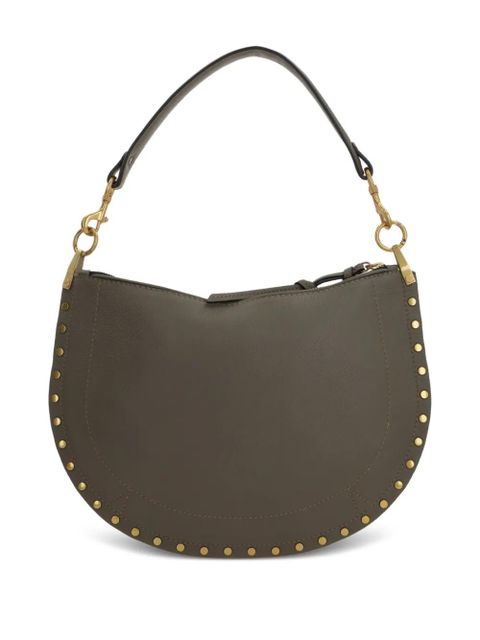 ISABEL MARANT Oskan half-moon studded tote bag - Green