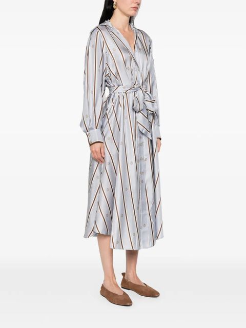 ZIMMERMANN striped tie dress - Blue