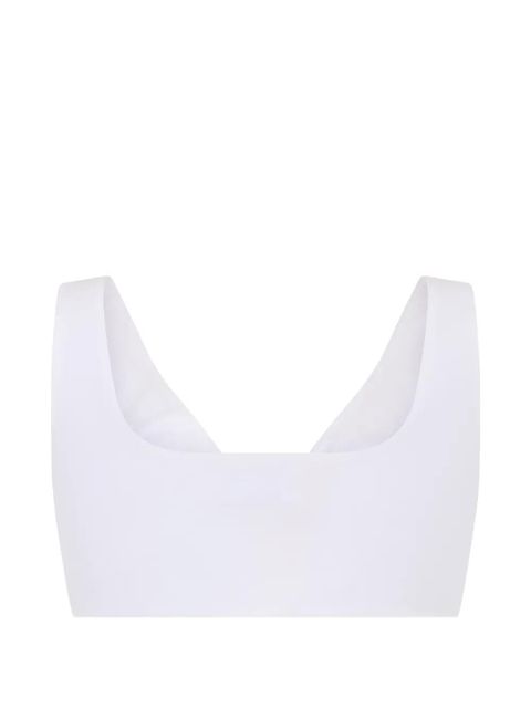 Valentino Garavani knot-detail crop top - White - zdjęcie produktu nr 2