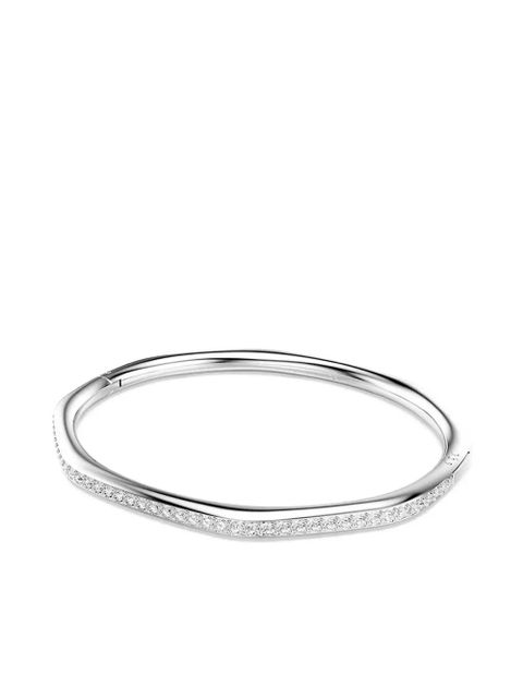 Swarovski Dextera faceted crystal-embellished bangle - Silver - zdjęcie produktu nr 1