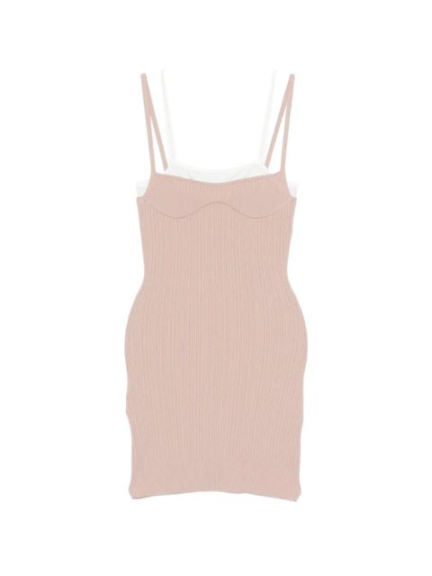 Diesel ribbed mini dress - Neutrals - zdjęcie produktu nr 1