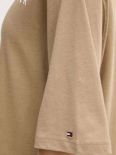 Tommy Hilfiger t-shirt bawełniany damski kolor zielony WW0WW47811