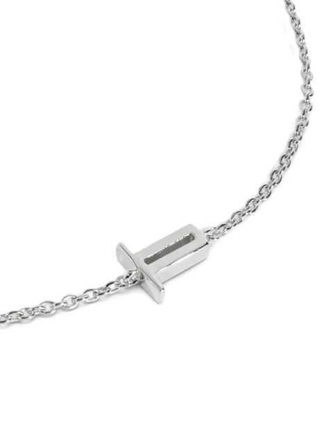Monica Vinader Initial T chain bracelet - Silver