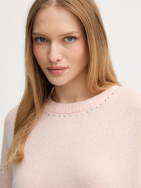 Joseph Ribkoff sweter kaszmirowy damski kolor różowy 253980