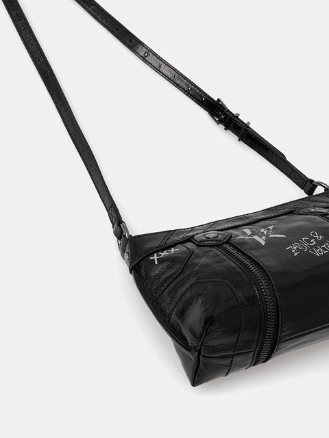 ZADIG&VOLTAIRE torebka skórzana kolor czarny LWBA03951