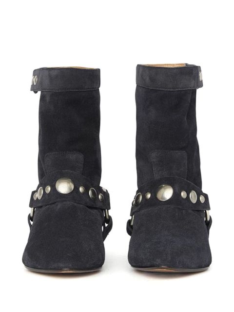 ISABEL MARANT Stania studded suede boots - Black
