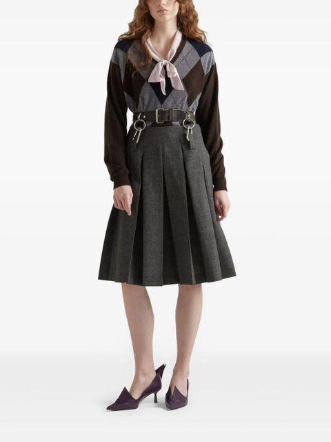 Prada cashmere V-neck sweater - Brown