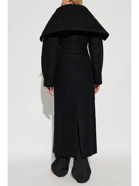 Jacquemus Le manteau Caruso drape-collar coat - Black
