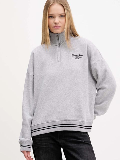 Guess Jeans bluza damska kolor szary melanżowa W5BQ06 KC811 - zdjęcie produktu nr 1