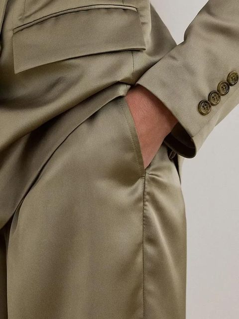 Lauren Ralph Lauren marynarka kolor brązowy dwurzędowa gładka 200963667