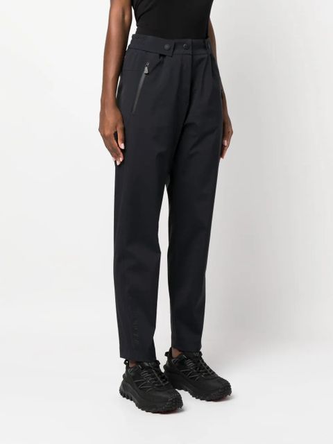 Moncler Grenoble adjustable-waist straight-leg trousers - Black
