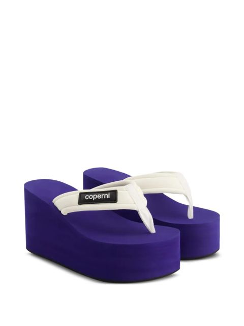 Coperni platform wedge sandals - Neutrals