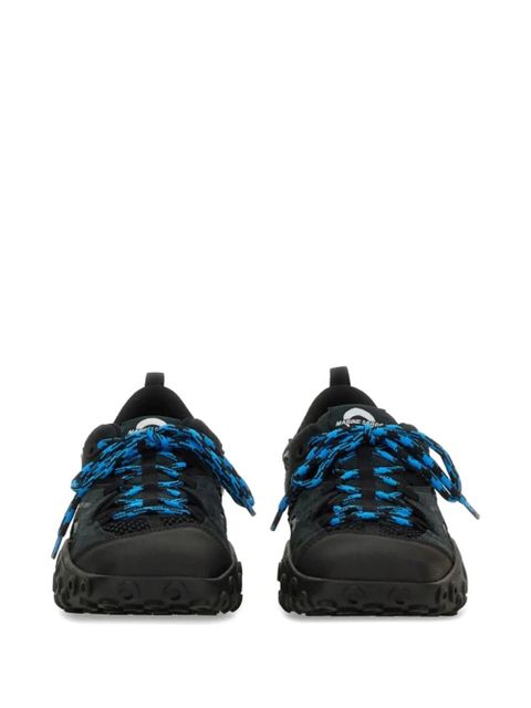 Marine Serre cutout leather sneakers - Black