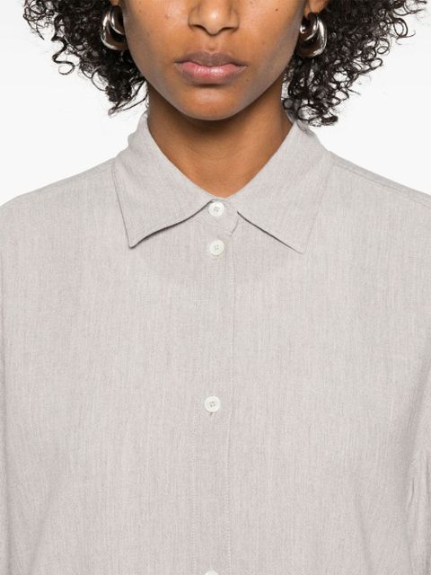 TOTEME mélange-effect shirt - Grey