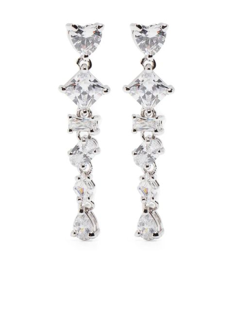 Maje crystal-embellished earrings - Silver - zdjęcie produktu nr 1