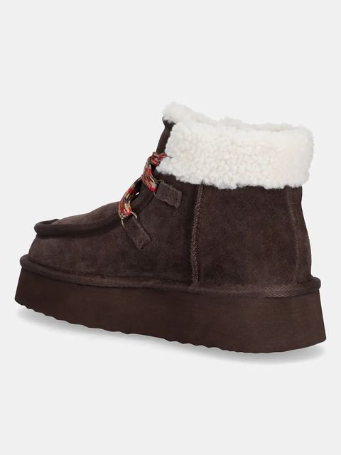 Answear.LAB śniegowce zamszowe kolor brązowy - zdjęcie produktu nr 2