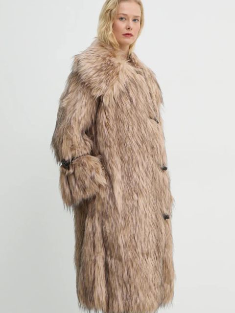 By Malene Birger płaszcz GRACA damski kolor beżowy przejściowy Q72640001