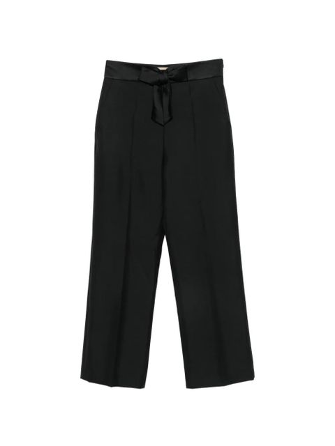 Valentino Garavani bow-detail tailored trousers - Black - zdjęcie produktu nr 1