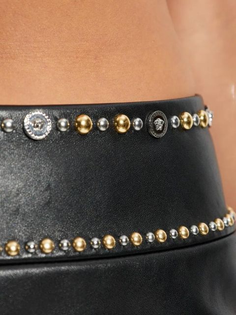 Versace studded-embellishment mini skirt - Black