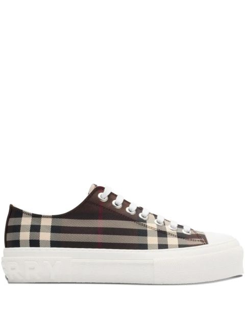 Burberry check-pattern low-top sneakers - Brown - zdjęcie produktu nr 1