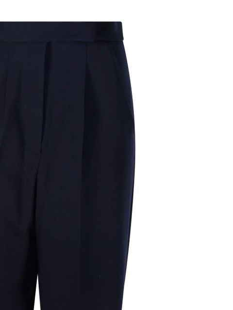 Max Mara cuffed pleated trousers - Blue