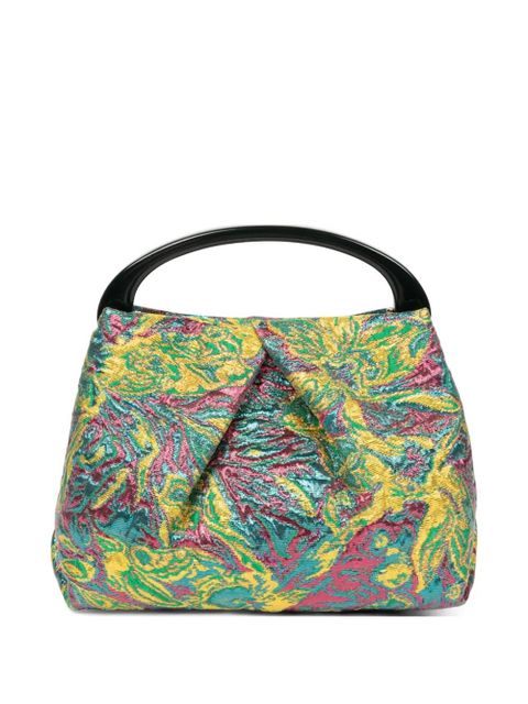 DRIES VAN NOTEN Small print tote bag - Green - zdjęcie produktu nr 1