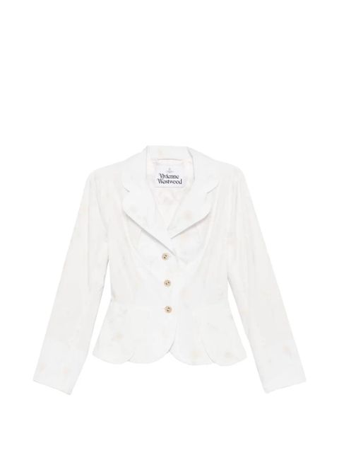 Vivienne Westwood embroidered-flower button jacket - White - zdjęcie produktu nr 1