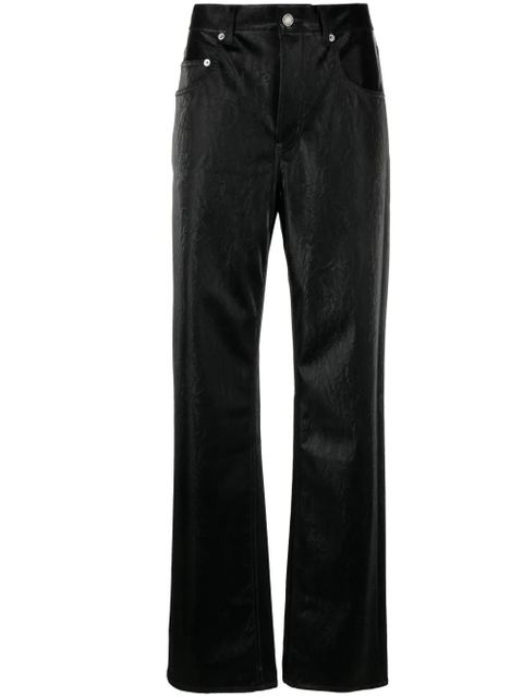 Saint Laurent high-rise wide-leg jeans - Black - zdjęcie produktu nr 1