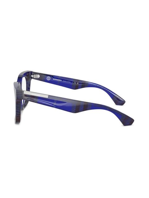 Burberry Eyewear checked glasses - Blue