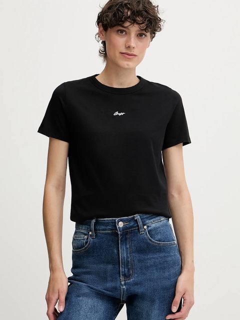 BOSS Orange t-shirt bawełniany damski kolor czarny 50547547 - zdjęcie produktu nr 1