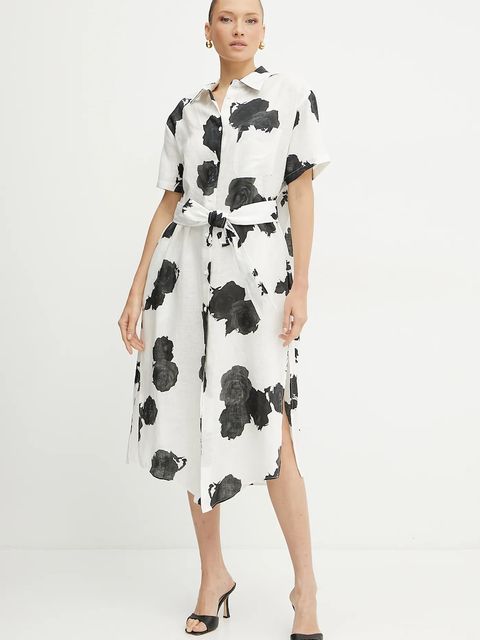 Liviana Conti sukienka lniana - zdjęcie produktu nr 1