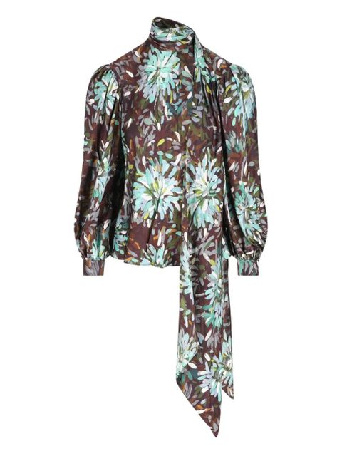 Gucci floral-print shirt - Brown - zdjęcie produktu nr 1