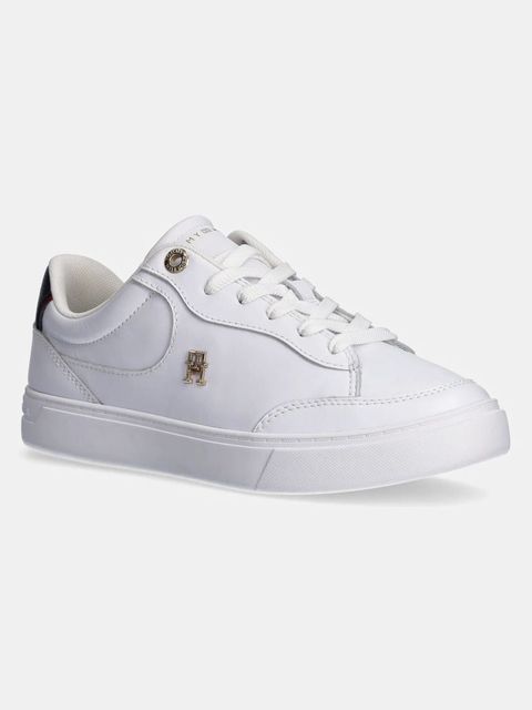 Tommy Hilfiger sneakersy skórzane ESSENTIAL CHIC COURT SNEAKER RWB kolor biały FW0FW08579 - zdjęcie produktu nr 1