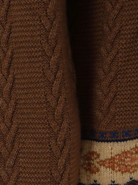 ETRO cable-knit top - Brown