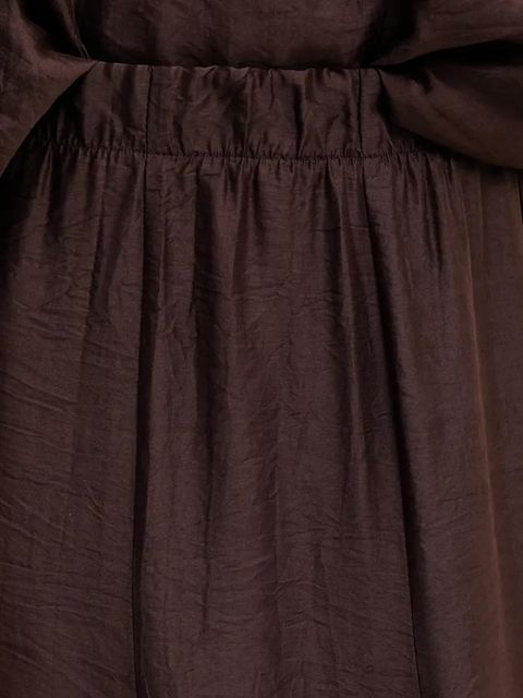 Answear.LAB spódnica kolor brązowy maxi rozkloszowana