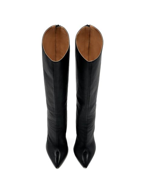 Maison Margiela Tabi Claw Plexi knee boots - Black