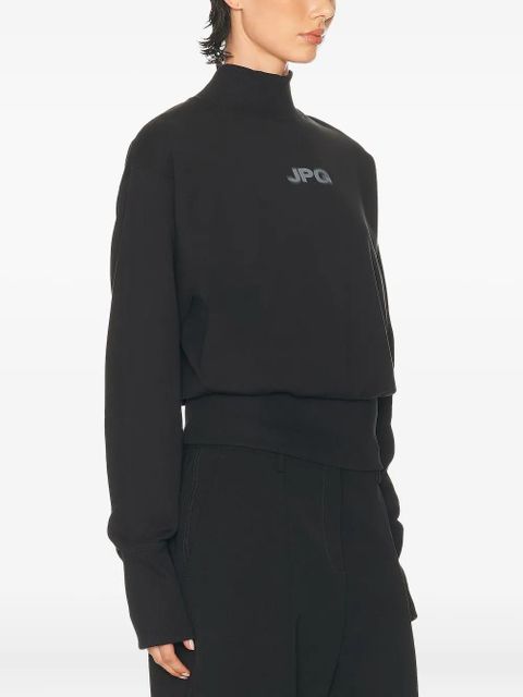 Jean Paul Gaultier mock-neck long-sleeve sweatshirt - Black