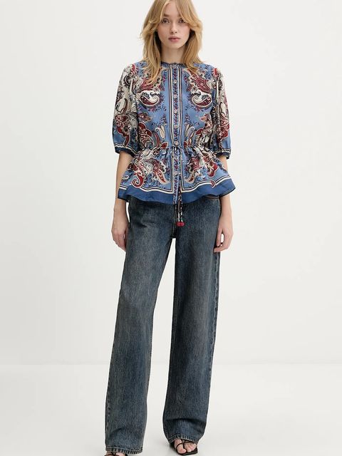 Farm Rio koszula damska kolor niebieski regular 344498 - zdjęcie produktu nr 2