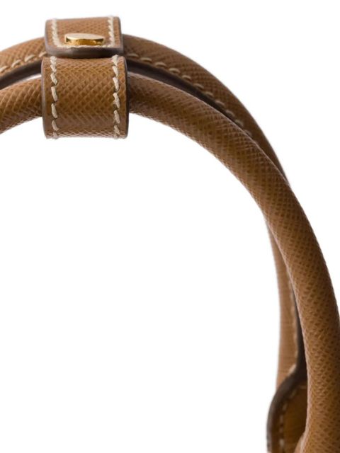 Prada Promenade Saffiano-leather mini tote bag - Brown