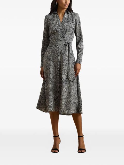Lauren Ralph Lauren paisley-print wrap dress - Blue - zdjęcie produktu nr 2
