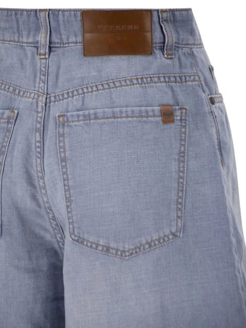 Weekend Max Mara contrasting-stitch shorts - Blue