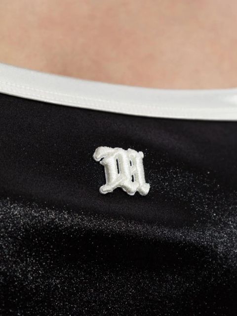 MISBHV logo-embroidered mini dress - Black - zdjęcie produktu nr 2