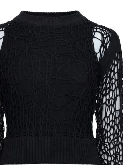 MM6 Maison Margiela ribbed-hem sweater - Black - zdjęcie produktu nr 2