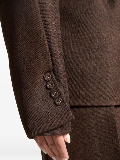 Manière De Voir Marie twist-sleeve belted blazer - Brown