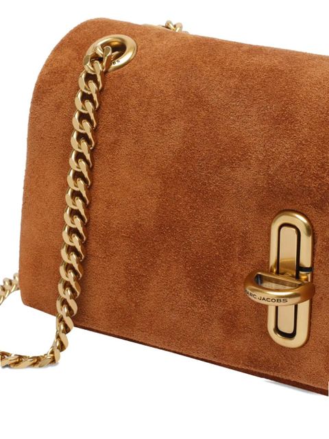 Marc Jacobs mini The Dual Chain suede shoulder bag - Brown